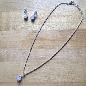 Pink Necklace and Earring Set